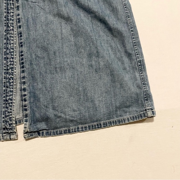 Vintage Gap Denim Sleeveless Maxi Dress - Picture 8 of 16
